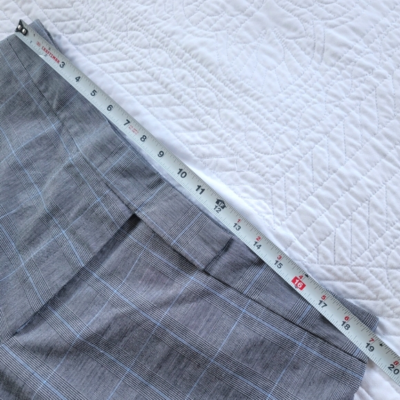 Elemental Stretch Womens Gray, Black, & Blue Plaid Office Pants Size 18 - Picture 10 of 16